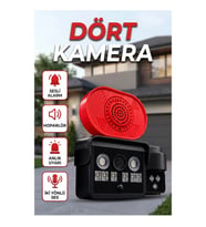 Dört Kameralı Akıllı Güvenlik Kamerası – Motorlu PTZ, Geniş Açı, LED Aydınlatma ve Wi-Fi