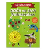 Eğitici Kartlar Doğa ve Sayı Bulmacaları