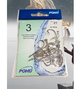 Pohu M-9946  3 Numara 21'li Paket Olta Iğnesi