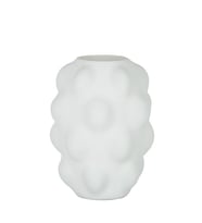 Vitale Beyaz Kabarcık Cam Vazo 2 18,5*18,5*28 Cm AK.JK0031