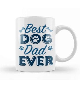Best Dog Dad Ever 06 Kupa Bardak Porselen