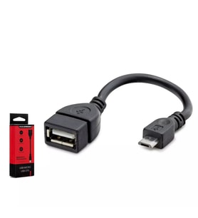 Hadron HN4590K Micro USB to USB Dişi OTG Çevirici Adaptör Siyah