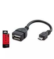 Hadron HN4590K Micro USB to USB Dişi OTG Çevirici Adaptör Siyah
