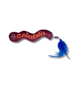 ColasFelis Mid Worm Matatabili El Yapımı Kedi Oyuncağı 31 x 5 cm (Mavi)