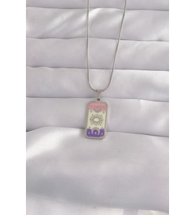 316L Çelik Gümüş Renk Karışık Mineli Ay Figür Tarot Kolye 5886