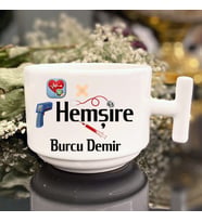 Hemşirelere Özel T Kulplu Nescafe Fincanı
