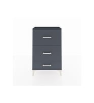 Arges Komodin 3 Çekmeceli 60x30x96 Antrasit-Antrasit