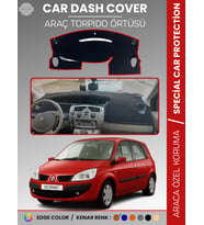 RENAULT SCENIC 2 (2003-2009) Torpido Örtüsü Ön Göğüs Koruma Torpido Koruma Tam Uyum Çatlamayı Önler