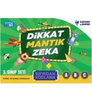 Dikkat Mantık Zeka Sıfırdan Kodlama-3.Sınıf (3 Kitap)