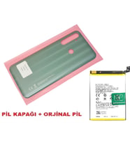 Tkgz Oppo Realme 6İ Arka Pil Batarya Kapağı + PİL (CAM) YEŞİL