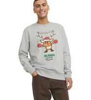 Jack & Jones Erkek Sweatshirts 12247523 (Gri)