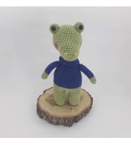 Timsah Uyku Arkadaşı Amigurumi Organik Oyuncak