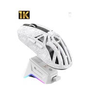 SMAILWOLF M8 EKRANLI SUPERLIGHT 24000 DPI PAW3311 Şarj İstasyonuna Sahip Kablosuz Oyuncu Faresi
