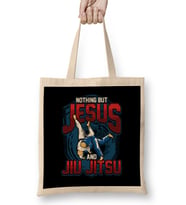 BJJ Nothing But Jesus And Jiu Jitsu Jiu-Jitsu Bez Çanta Uzun Saplı