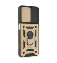 Realme C35 Kılıf Pars Lens Yüzüklü  - Gold