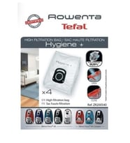 Rowenta Hygiene+ Toz Torbası(bir Pakette 4 Adet) Uyumlu