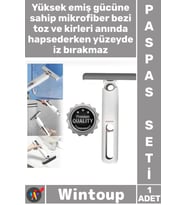#Paspas Temizlik Mikrofiber Mop Pratik Ergonomik Yer Duvar Cam Modern Şık İçe Katlanır Paspas Seti