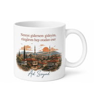 Kişiye Özel Memleket Rüzgarı Temalı Baskılı Kupa Bardak Hediye