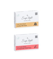 Soap Light  Ikili Sabun Paketi - Eşşek Sütü Sabunu nar Çiçeği sabunu