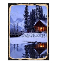Karizma Tablo  Göl Evi Mdf Tablo 35cm X50cm