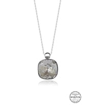 Swarovski Crystal Kadın Cushion square Gümüş Kolye