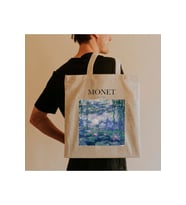 Bez Çanta Dünyası Claude Monet Water Lilies Bez Çanta