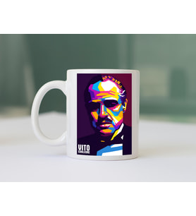 Vito Corleone WPAP Baskılı Kupa Bardak