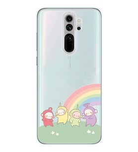 Redmi Note 8 Pro Uyumlu Teletubbies Desenli Şeffaf Telefon Kılıfı