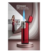 Pürmüzlü Torch Çakmak: Rüzgara Dirençli Turbo Jet Alev & Lüks Tasarım Mutfak Çakmağı