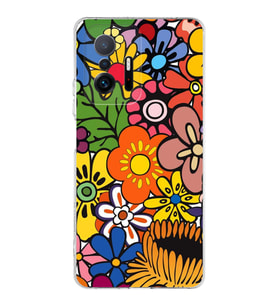PrintiFy Xiaomi Mi 11T Pro ile Uyumlu Retro Color 2  Kamera Korumalı Şeffaf  Kılıf