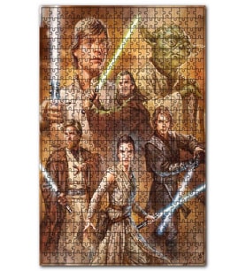 Cakapuzzle Eski Star Wars Jedilar Görseli Puzzle Yapboz MDF (Ahşap) (120 Parça)