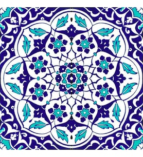 Armada Çini 20x20 Cm Ac 92 Osmanlı Mavi Beyaz Kütahya Çini Karo