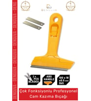 #BoyaBıçağı Cam Kazıma Bıçak Seti 100mm Kalıntı Tortu Sıyırma Aparatı 2 Adet Yedek Bıçak Hediyeli