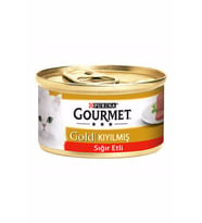 Gourmet Gold Sığır Etli Yetişkin Kıyılmış Kedi Konserve 24x85 gr