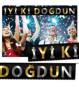 Püsküllü İyi Ki Doğdun Banner-