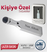 Kişiye Özel 32 GB Usb Bellek Hediyelik Usb Flash Bellek Şık + Metal Kutulu