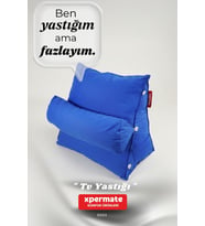 Sırt Destek Yastığı - Bel, Boyun Destekli Yastık TV Yastığı Okuma Yastığı Ameliyat Sonrası (Lacivert)
