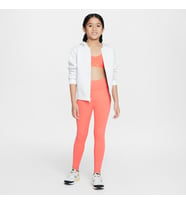 One Dri-FIT Yüksek Belli Turuncu Kız Çocuk Antreman Taytı