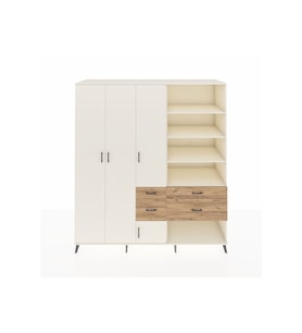 Kronos Dolap 14 Raflı 4 Çekmeceli 4 Kapaklı 220x59x243 Aytaşı-Aytaşı/Çam