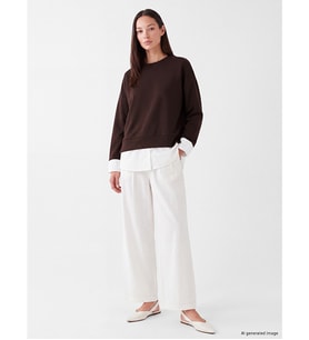 LCW EVERYDAY Kahverengi Oversize Soft Touch Kadın Sweatshirt