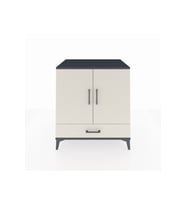 Kronos Şifonyer 3 Raflı Tek Çekmeceli 2 Kapaklı 88x59x96 Antrasit-Aytaşı