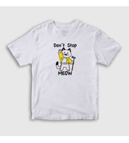 Presmono Unisex Çocuk Beyaz Meow Queen Freddie Mercury T-Shirt 407791tt (Beyaz)