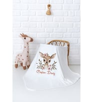 Pia Baby Premium %100 Pamuk Çift Kat Penye Bebek Battaniyesi 80x80 cm 5034-11 (Krem)