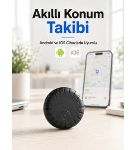 Akıllı GPS Takip Cihazı Android ve iOS Uyumlu 2 Yıl Pil Ömürlü Mini Konum Bulucu
