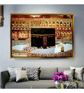 Altın Çerçeveli dekoratif tablo l1043 (Gold)