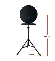 Raf Düzenekli Tripod Ayaklı Dart Arkalık Stant Seti. Siyah Renk