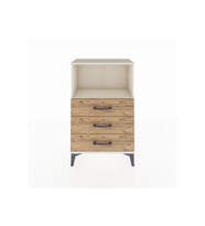 Arges Komodin Tek Raflı 3 Çekmeceli 60x30x96 Aytaşı-Çam