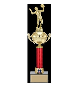 ODAK KUPA - Figürlü Kupalar - Voleybol Kadın Figürlü Kupalar FG-054 A - 46 cm