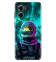 Xiaomi Redmi Note 11E Kılıf Resimli Desenli Silikon Platinium Series Space 1814