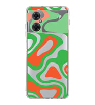 PrintiFy Xiaomi Redmi Note 11R Uyumlu Kamera Korumalı Renkli Desen Tasarımlı Şeffaf Kılıf